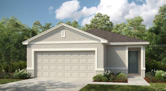 12443 Gust Ct, Hudson, FL 34669 - single story home with an attached garage, stucco siding, and concrete driveway