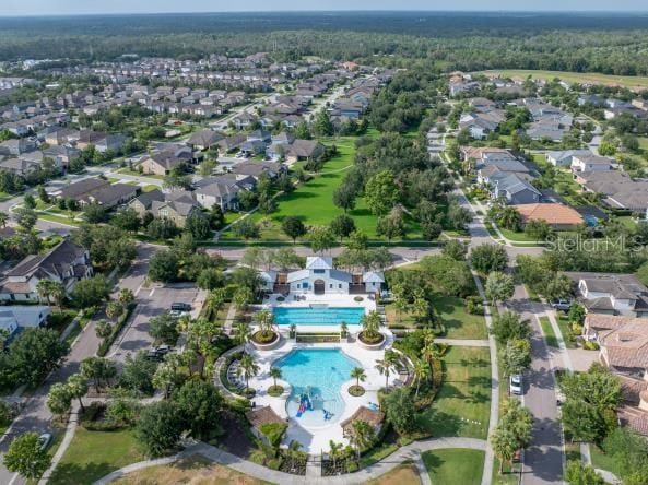14223 Lambert Bridge Ln, Lithia, FL 33547 - view of property location featuring a pool and nearby suburban area