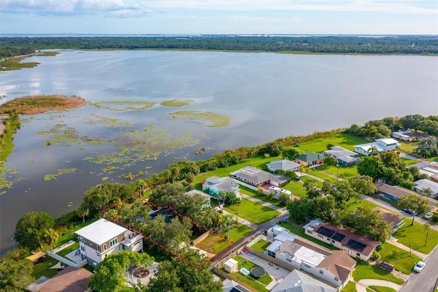 1045 28th Ave S, Saint Petersburg, FL 33705 - aerial view of residential area with a nearby body of water