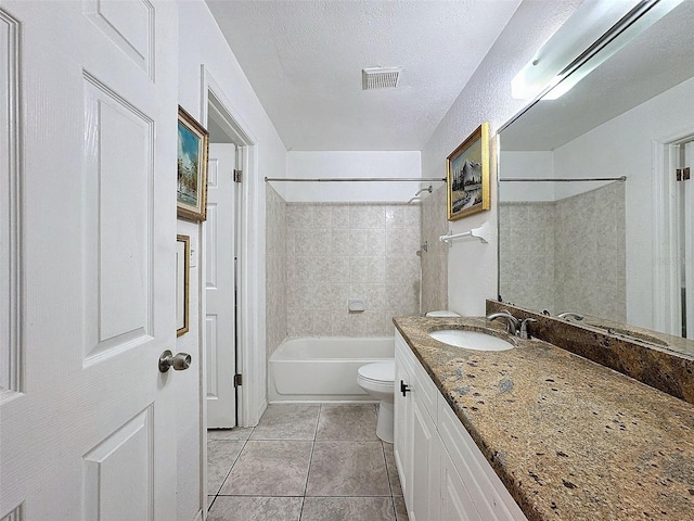9201 Tudor Dr Unit C212, Tampa, FL 33615 - bathroom with vanity, toilet, tile patterned flooring, and bathtub / shower combination