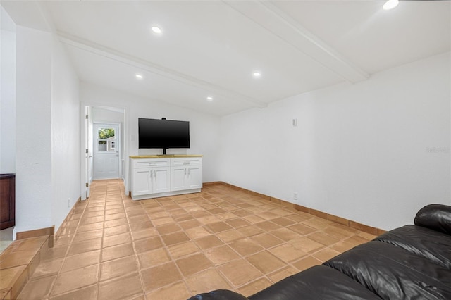 3310 W Ballast Point Blvd, Tampa, FL 33611 - unfurnished living room with recessed lighting and baseboards
