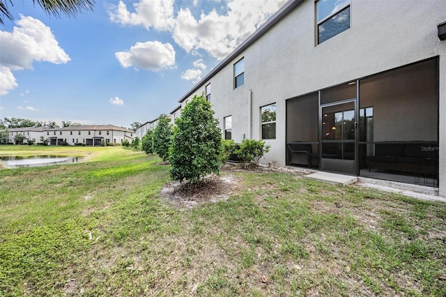 1396 White Fox Run, Lutz, FL 33549 - view of grassy yard featuring a water view