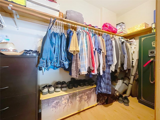 13341 Hexam Rd, Weeki Wachee, FL 34613 - walk in closet with wood finished floors