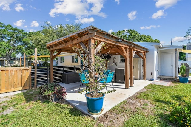 1529 Essex Dr N, Saint Petersburg, FL 33710 - view of patio / terrace featuring a gazebo