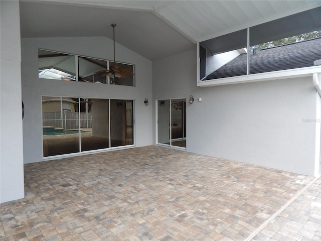 5815 Heronview Crescent Dr, Lithia, FL 33547 - unfurnished sunroom featuring lofted ceiling