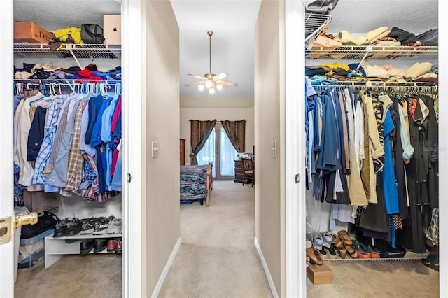 2921 SE 38th Pl, Ocala, FL 34480 - walk in closet with carpet and ceiling fan