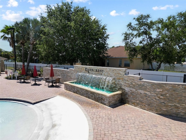 11363 Cocoa Beach Dr, Riverview, FL 33569 - view of pool featuring a patio area