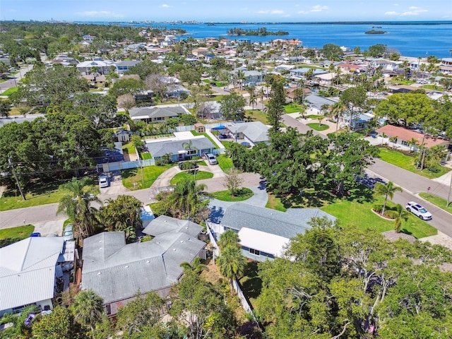 94 Nicholas Dr, Dunedin, FL 34698 - aerial view of property's location with a large body of water and nearby suburban area