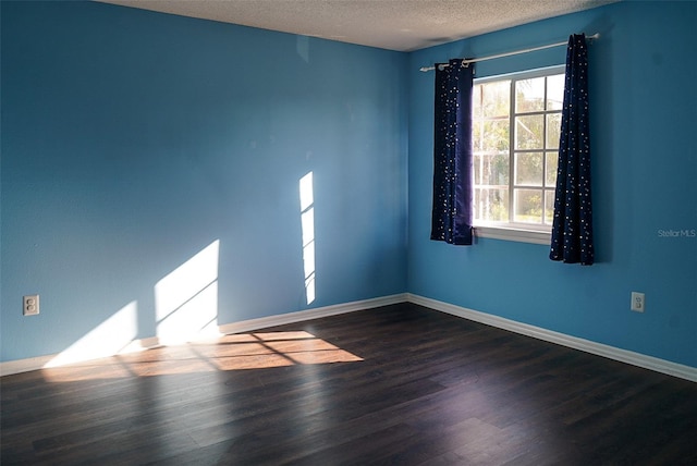 1204 Rinkfield Pl, Brandon, FL 33511 - spare room featuring a textured ceiling, wood finished floors, and baseboards