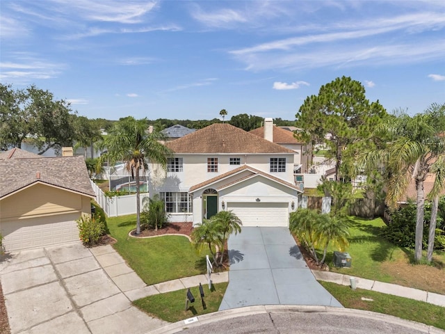 1204 Rinkfield Pl, Brandon, FL 33511 - traditional-style home with concrete driveway, stucco siding, roof with shingles, and an attached garage