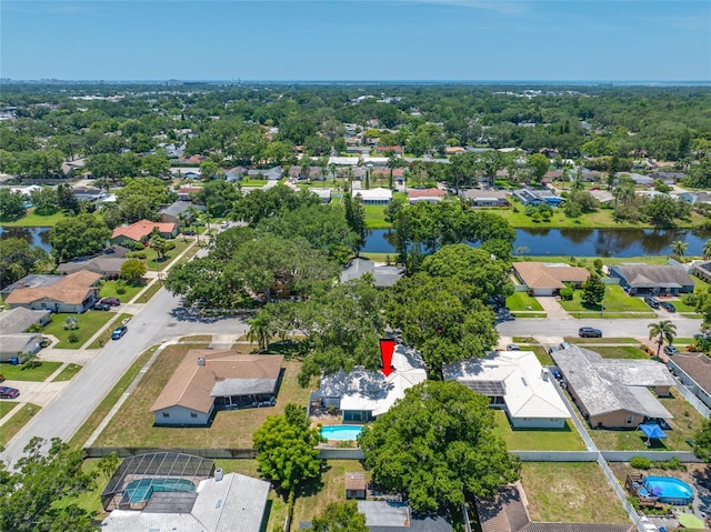 1211 Stony Brook Ln, Dunedin, FL 34698 - aerial view of residential area with a nearby body of water