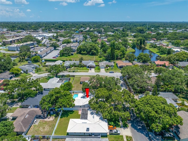 1211 Stony Brook Ln, Dunedin, FL 34698 - aerial view of residential area with a nearby body of water