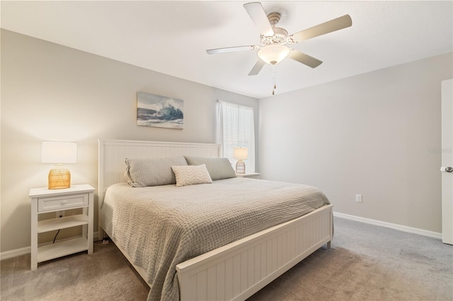 6180 Spring Crayfish Ave, New Port Richey, FL 34653 - carpeted bedroom featuring baseboards and a ceiling fan