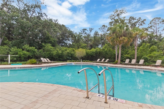 6180 Spring Crayfish Ave, New Port Richey, FL 34653 - community pool featuring view of scattered trees and a patio area