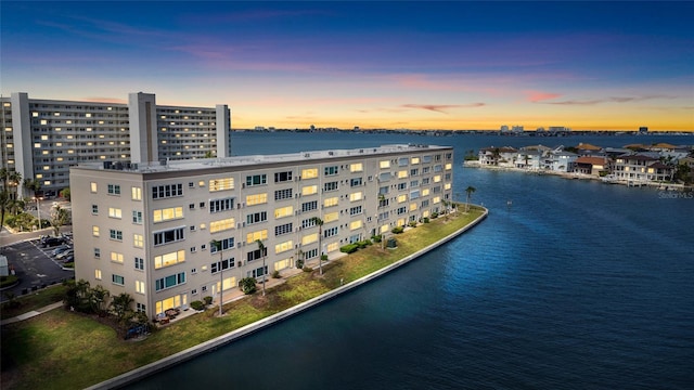 6075 Shore Blvd S Unit 215, Gulfport, FL 33707 - drone / aerial view of a nearby body of water and apartment complex