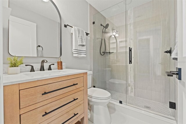 4012 Marine Pkwy, New Port Richey, FL 34652 - full bath featuring toilet, vanity, and a shower stall