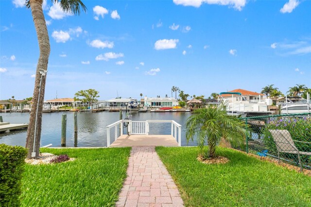 4012 Marine Pkwy, New Port Richey, FL 34652 - dock featuring a water view and a residential view