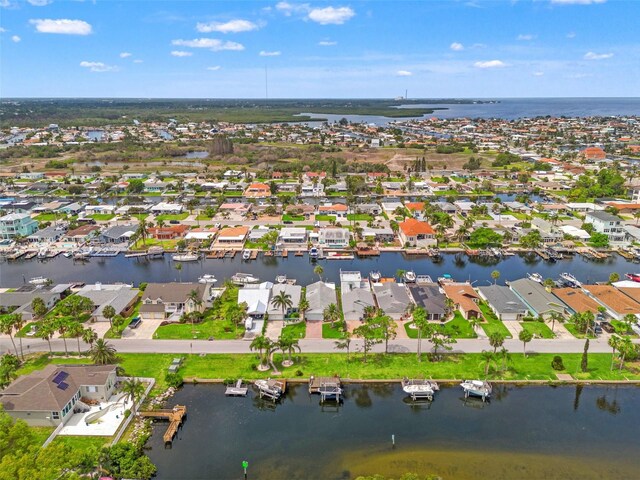4012 Marine Pkwy, New Port Richey, FL 34652 - aerial overview of property's location featuring a large body of water and nearby suburban area