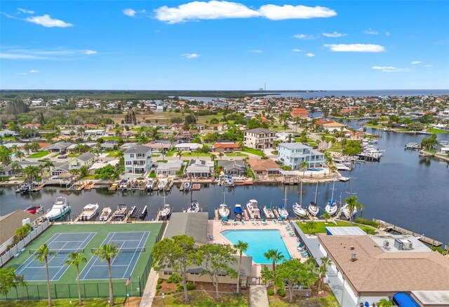 4012 Marine Pkwy, New Port Richey, FL 34652 - drone / aerial view of a nearby body of water