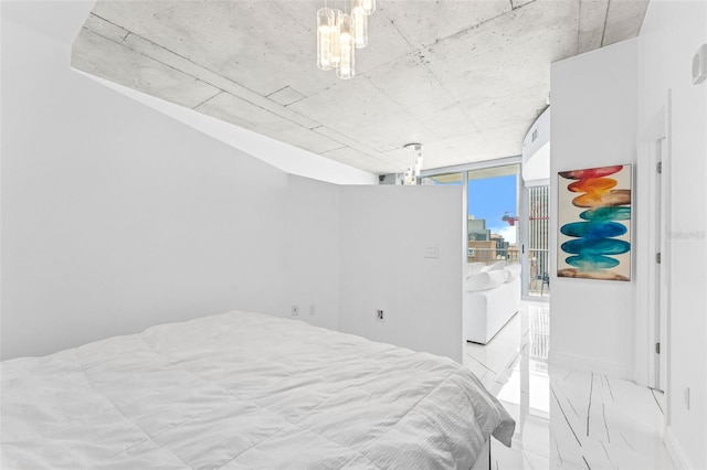 777 N Ashley Dr Unit 1506, Tampa, FL 33602 - bedroom with marble finish flooring and baseboards