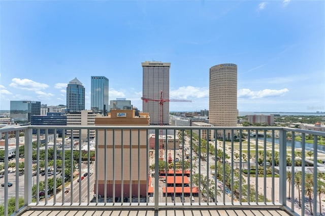 777 N Ashley Dr Unit 1506, Tampa, FL 33602 - balcony with a skyline view
