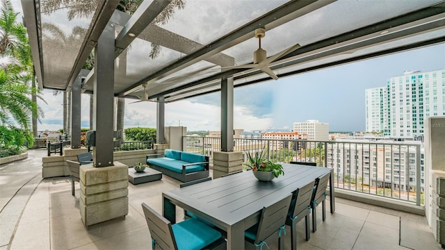 777 N Ashley Dr Unit 1506, Tampa, FL 33602 - view of patio / terrace with a city view and outdoor lounge area