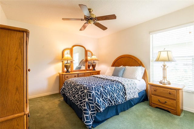 2024 Glen Forge St, Brandon, FL 33511 - bedroom featuring carpet, baseboards, and ceiling fan