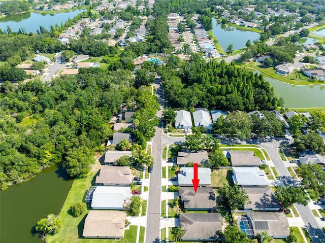 2024 Glen Forge St, Brandon, FL 33511 - aerial overview of property's location featuring nearby suburban area and a nearby body of water