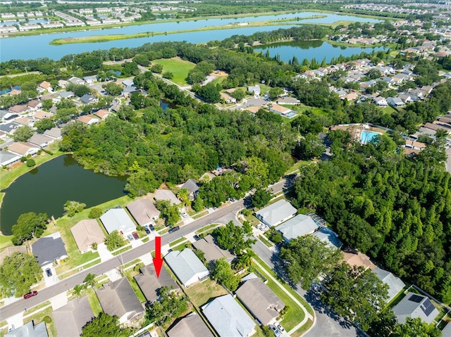 2024 Glen Forge St, Brandon, FL 33511 - aerial view of property and surrounding area featuring nearby suburban area and a nearby body of water