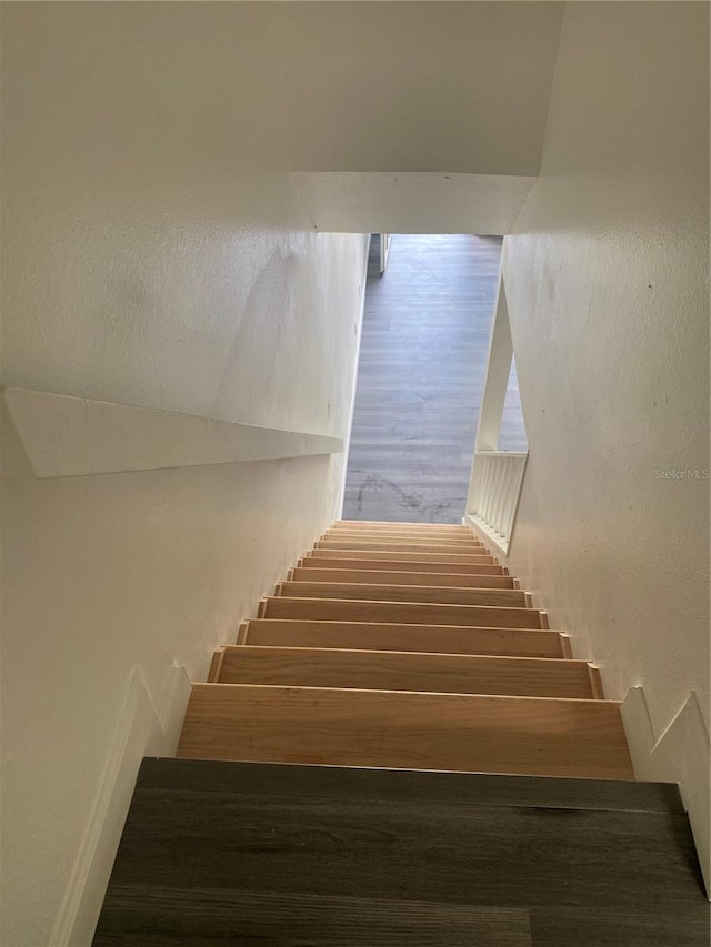8708 Cobbler Pl, Tampa, FL 33615 - stairs with wood finished floors