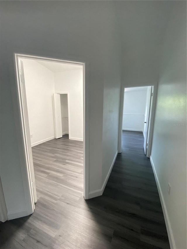 8708 Cobbler Pl, Tampa, FL 33615 - hallway with wood finished floors and baseboards