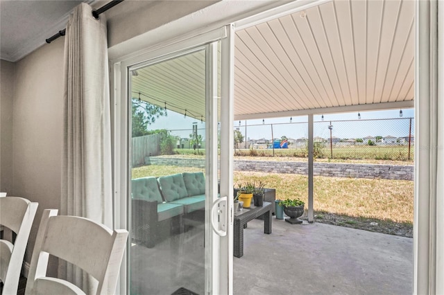 6137 Halifax Dr, New Port Richey, FL 34653 - entryway with concrete floors