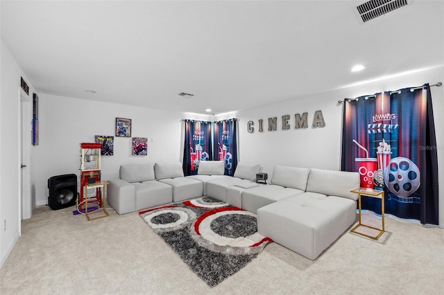 33255 Kateland Dr, Wesley Chapel, FL 33545 - carpeted living area featuring recessed lighting