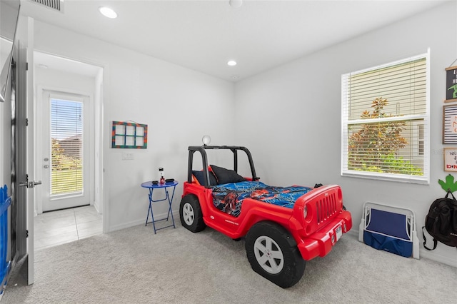33255 Kateland Dr, Wesley Chapel, FL 33545 - bedroom with carpet, baseboards, and recessed lighting