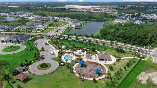 33255 Kateland Dr, Wesley Chapel, FL 33545 - aerial overview of property's location with a large body of water and nearby suburban area