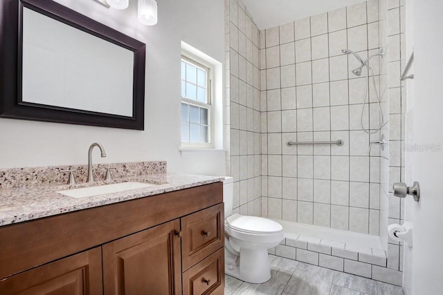 1017 Cameo Crest Ln, Valrico, FL 33596 - full bathroom with vanity, toilet, and a tile shower