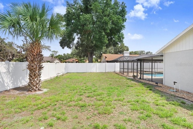 1017 Cameo Crest Ln, Valrico, FL 33596 - view of yard with a lanai