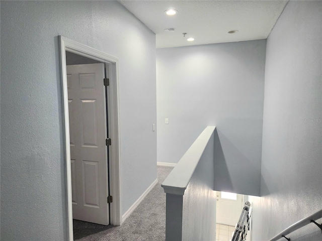 5303 Terraza Ct, Temple Terrace, FL 33617 - corridor with carpet flooring and recessed lighting
