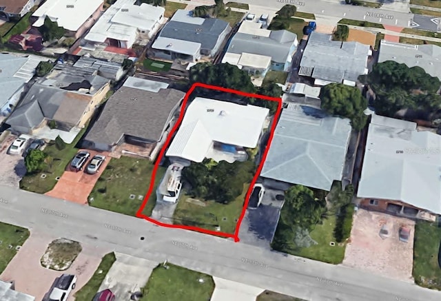 3730 NE 17th Ave, Pompano Beach, FL 33064 - map / location with property boundaries highlighted