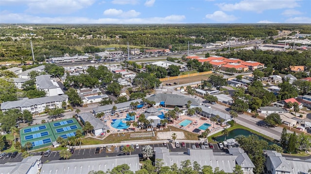 21007 Sunpoint Way Unit 203, Lutz, FL 33558 - aerial overview of property's location with a pool area
