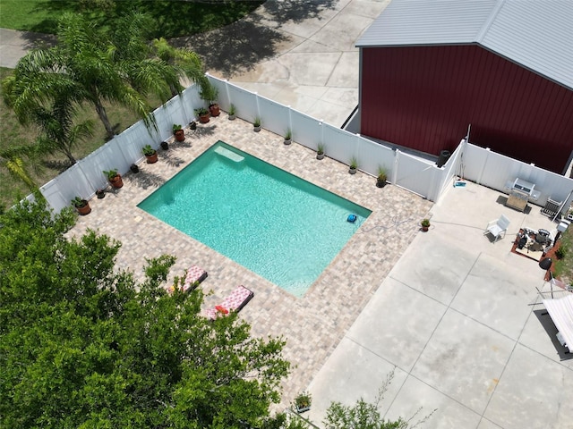1423 Spruce Rd N, Lakeland, FL 33809 - view of pool with a patio and a fenced backyard