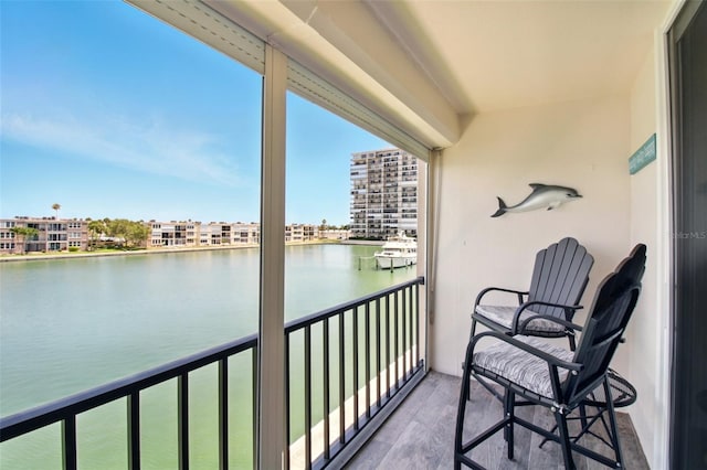 7625 Sun Island Dr S Unit 304, South Pasadena, FL 33707 - balcony with a water view