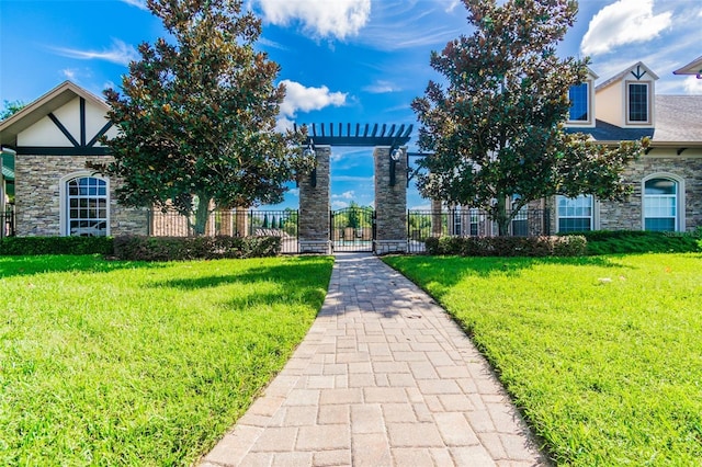 3302 Granite Ridge Loop, Land O Lakes, FL 34638 - surrounding community featuring a gate