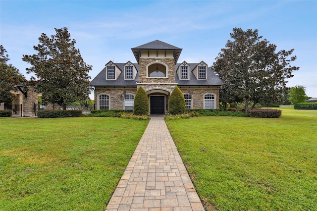 3302 Granite Ridge Loop, Land O Lakes, FL 34638 - french provincial home featuring stone siding