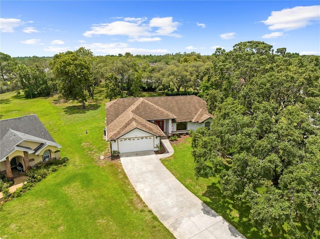 206 Forest Wood Ct, Spring Hill, FL 34609 - view from above of property