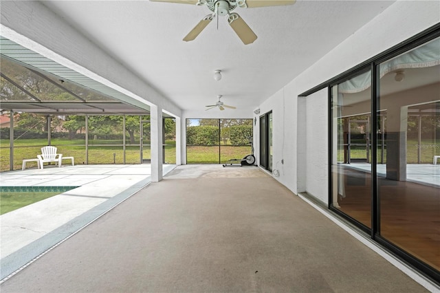206 Forest Wood Ct, Spring Hill, FL 34609 - view of patio featuring a ceiling fan
