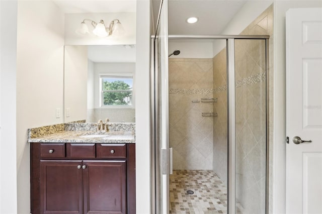 19711 Wellington Manor Blvd, Lutz, FL 33549 - full bath with vanity and a shower stall