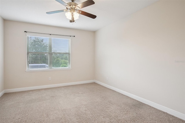 19711 Wellington Manor Blvd, Lutz, FL 33549 - carpeted spare room with baseboards and ceiling fan