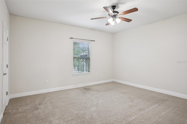 19711 Wellington Manor Blvd, Lutz, FL 33549 - carpeted spare room featuring a ceiling fan and baseboards