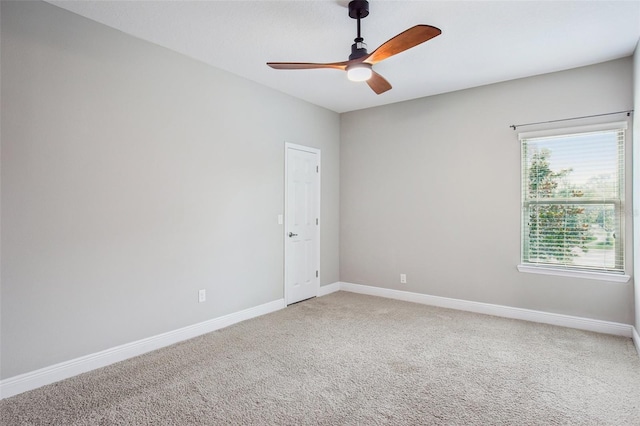 19711 Wellington Manor Blvd, Lutz, FL 33549 - empty room featuring a ceiling fan and light colored carpet